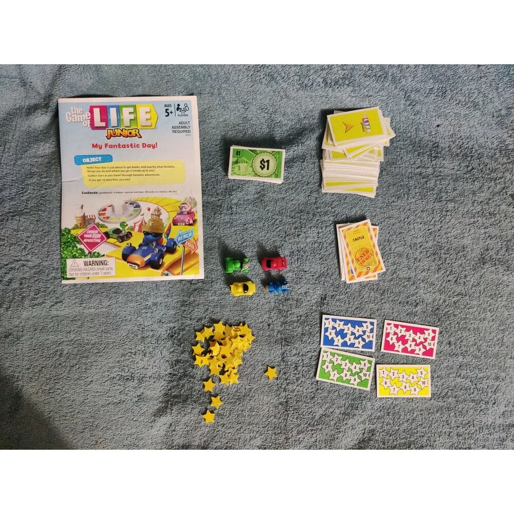 The Game Of Life Junior Edition Board Game Complete